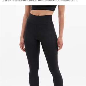 Athleta Pacesetter 7/8 high wasted leggings Black
